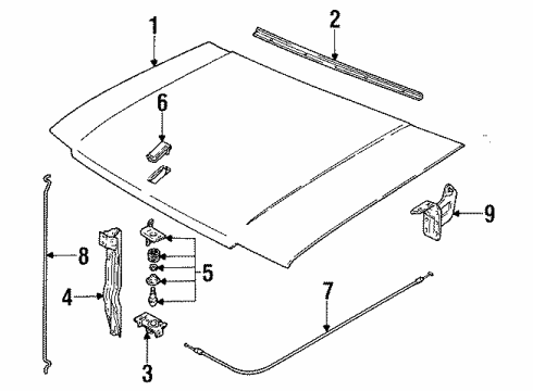 GM 96057133 Latch, Hood Primary