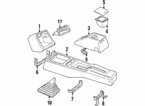 Hyundai 84636-21060 Bracket-Console Mounting Front