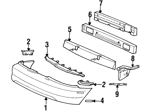 Ford F4ZZ-13A565-B Reflector