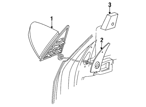 Mopar 4299714 Front Door Outside Mirror Package