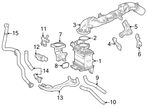 2023 Toyota Crown Intercooler TUBE ASSY, AIR Diagram for 17360-25010