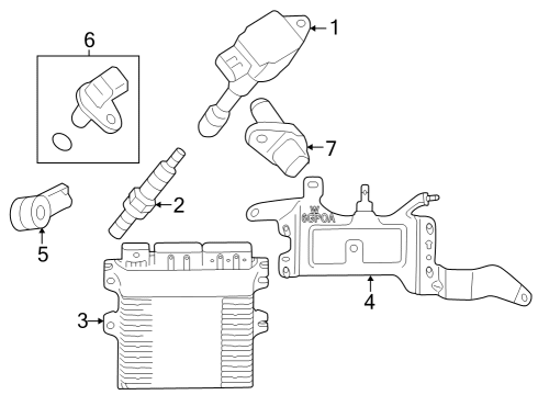 2024 Nissan Z Ignition System Bolt Diagram for 08120-8282A