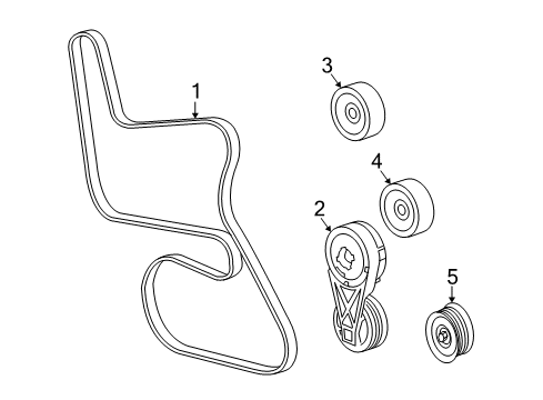 2007 Saturn Relay Belts & Pulleys Serpentine Belt Diagram for 12578274