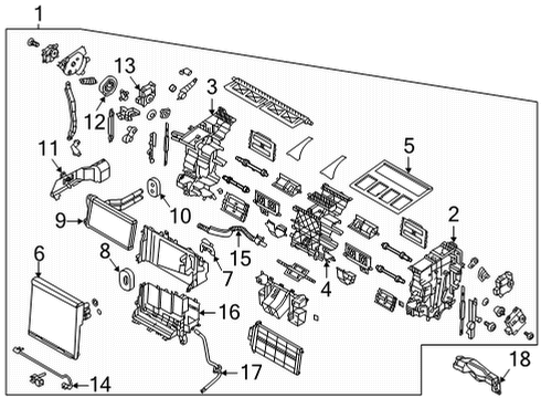 Hyundai 97137-L0000 CASE ASSY-EVAPORATOR, UPR