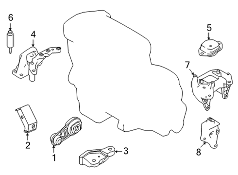 2004 Toyota Corolla Front Bumper Gasket-Oil Pan Diagram for 31397-1XF0D