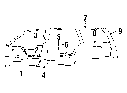 GM 20539095 PNL TRIM