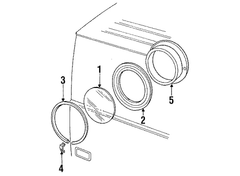 Ford E3UZ16262A80A Weatherstrip