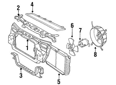 Ford F1DZ8146B Fan Shroud