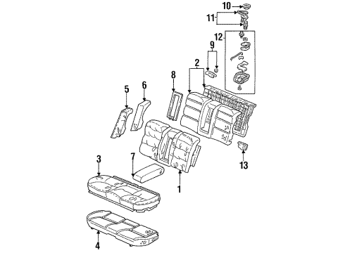 Honda 82290-SV1-L12 Bracket, Seat Pivot