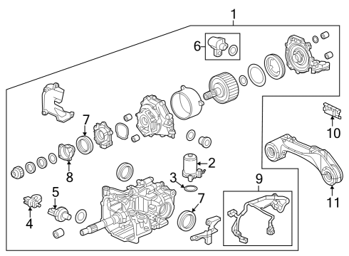 2024 Honda HR-V Axle & Differential - Rear Bolt, Flange (8X12) Diagram for 95701-08012-08