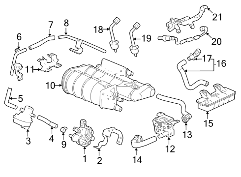 2023 Acura MDX Powertrain Control Clamp, Tube (D12) Diagram for 91406-SAA-000