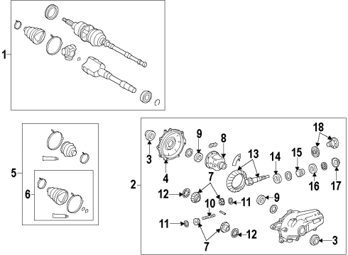 2020 Lexus IS350 Front Axle, Axle Shafts & Joints, Differential, Drive Axles, Propeller Shaft Shaft Assembly, Front Drive Diagram for 43410-30050