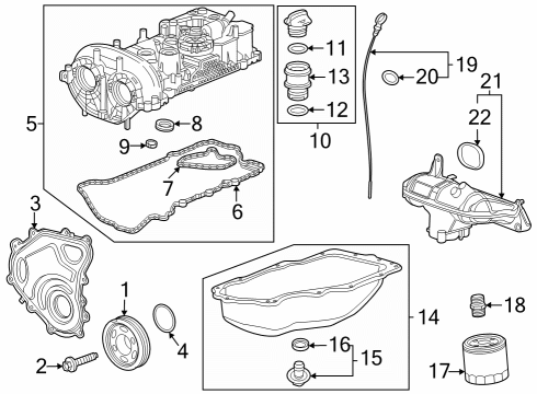 2024 Buick Encore GX Engine Parts CAP ASM-OIL FIL Diagram for 12716054