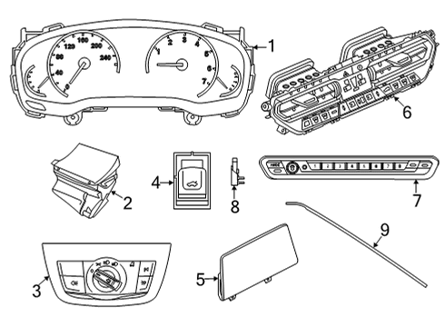 2023 BMW X4 Instruments & Gauges INSTRUMENTENKOMBINATION:621010 Diagram for 62105B35D79
