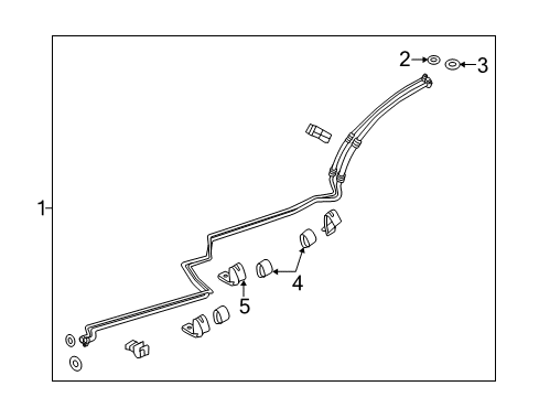 2013 Hyundai Santa Fe Air Conditioner Clip-Pipe Mounting Diagram for 977942W000