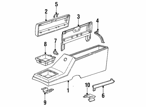 GM 15597153 Chart-Seat Separator