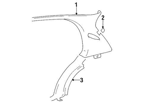 Hyundai 85860-34000-AQ Trim Assembly-Rear Pillar RH