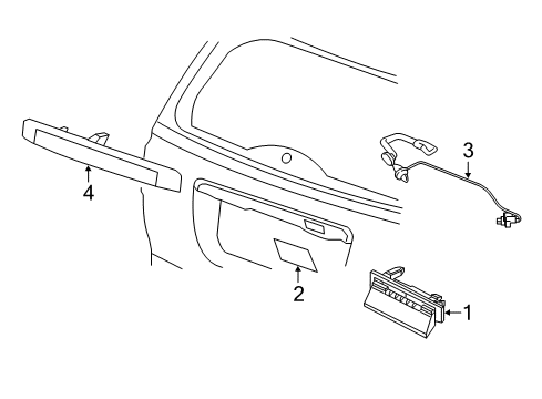 Mopar 68283416AB Wiring-License Lamp