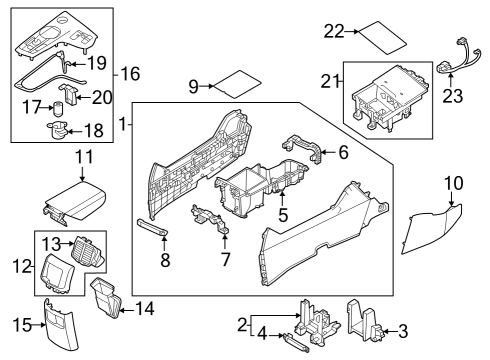 2023 Kia Sportage Center Console AIR VENTILATOR ASSY Diagram for 97040P1000