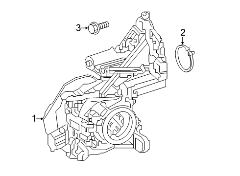 2021 Lexus ES300h Water Pump Water Pump Diagram for 16032-25010