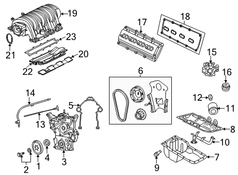2006 Dodge Magnum Throttle Body Throttle Body Gasket Diagram for 4591873AA