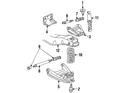 GM 12383513 Arm Kit, Front Lower Control