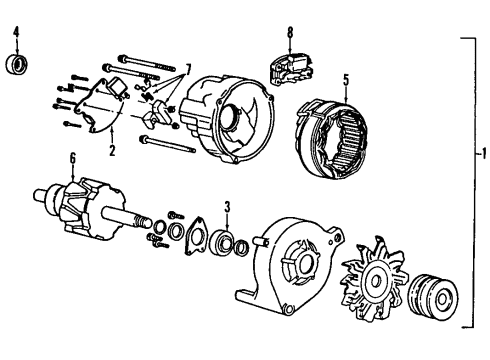 Ford F6DZ-10304-AA Rectifier
