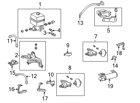 1999 Lexus LX470 Ride Control Link Sub-Assy, Height Control Sensor, Rear Diagram for 48906-60010