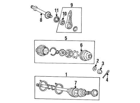 Hyundai 49562-34000 Bracket Assembly-Front Axle Shaft