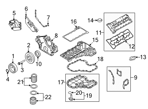2011 BMW 760Li Filters Air Filter Element Diagram for 13717593250