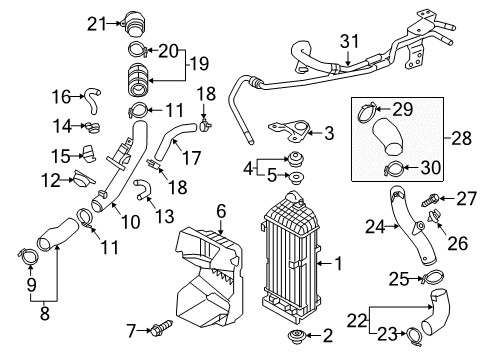 2020 Kia Optima Powertrain Control Sensor Assembly-Oxygen Diagram for 39210-2ECC2