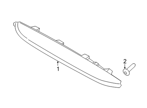 2022 Hyundai Santa Fe High Mount Lamps Screw-Machine Diagram for 1231003101