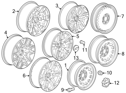Wheels CAP-WHL TR Diagram for 84267795