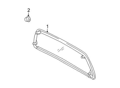 2001 Toyota Tundra Back Glass Diagram