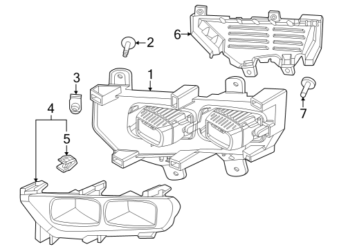 2021 Ford F-150 Fog Lamps LAMP ASY - FOG - FRONT Diagram for ML3Z15201A