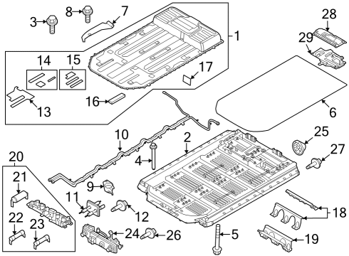 Battery Harness Bolt Diagram for W718966S450B