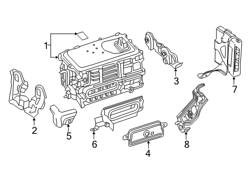 2022 Toyota Camry Electrical Components INVERTER ASSY, HV MO Diagram for G92A033033