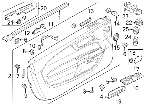 Interior Trim - Door Memory Switch Diagram for DG9Z14776AA