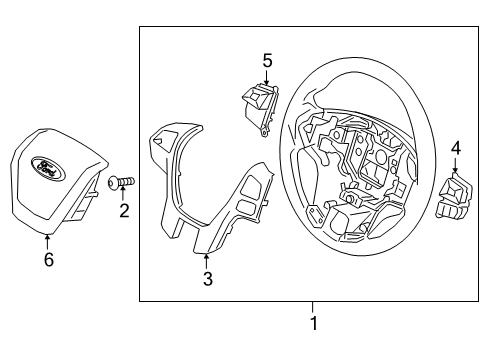 Cruise Control Front Cover Diagram for KB3Z3D758AA