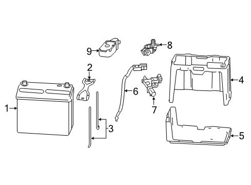 2013 Acura ILX Battery Wire Harness, Engine Diagram for 32110R9AA50