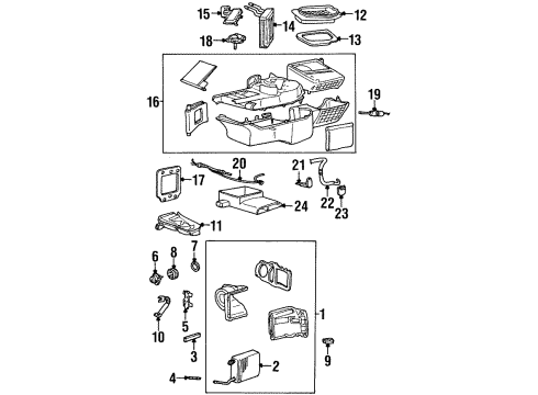 1999 Mercury Grand Marquis Air Conditioner Refrigerant Hose Diagram for 1W1Z19867AB