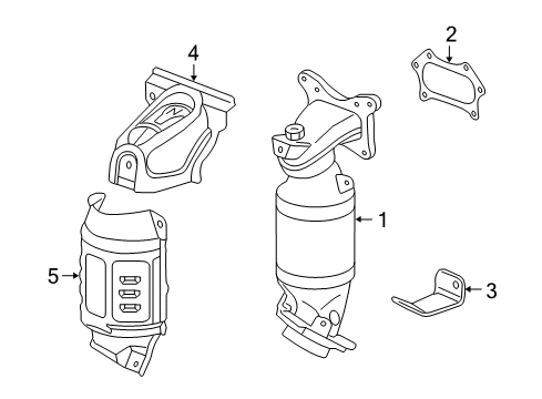 2012 Honda Accord Exhaust Manifold Cover, Chamber Diagram for 18120R40A00