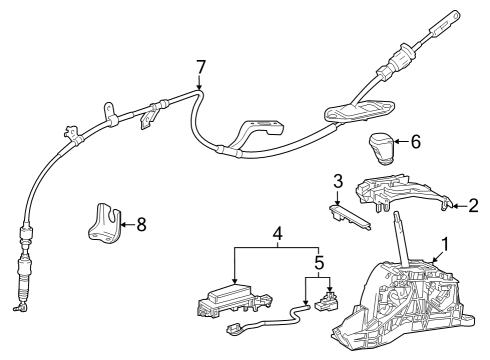 2021 Toyota Camry Gear Shift Control - AT Lamp Diagram for 3590606260