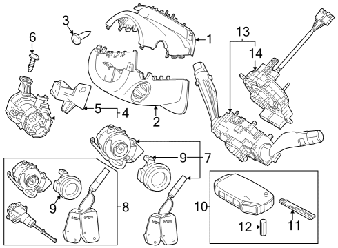 Shroud, Switches & Levers BRKT-CONNECTOR Diagram for 81914N9000