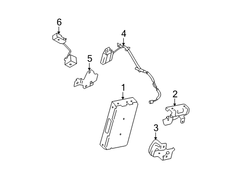 2015 Nissan Rogue Select Electrical Components Antenna, IVCS Diagram for 282121VX0A