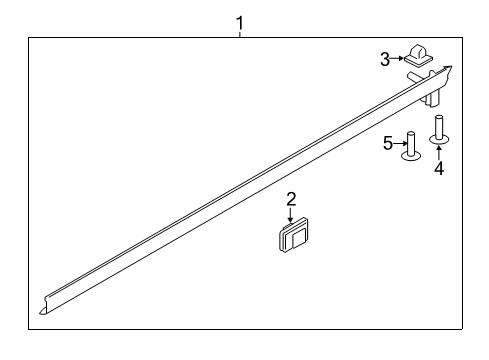 2019 Kia Sorento Exterior Trim - Pillars, Rocker & Floor Guard Assembly-Rear DEFL Diagram for 86864C6000