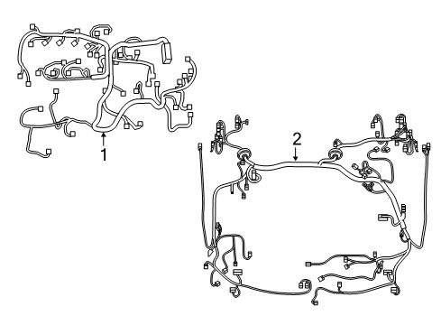2018 Toyota C-HR Wiring Harness Engine Harness Diagram for 8212110A40