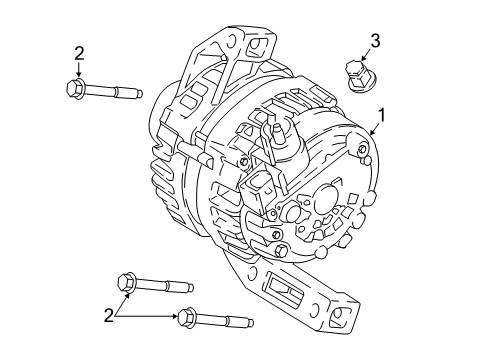 2018 Ford EcoSport Alternator Alternator Diagram for GN1Z10346A