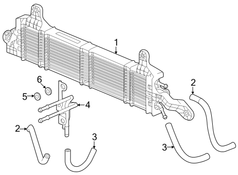Trans Oil Cooler Hose (295MM) (ATF) Diagram for 25214RL0007