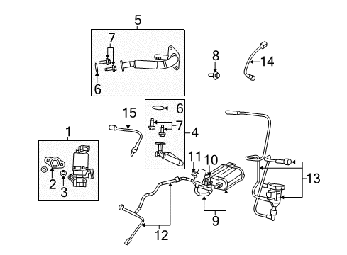 2009 Dodge Avenger EGR System CANISTER-Vapor Diagram for 5085919AF